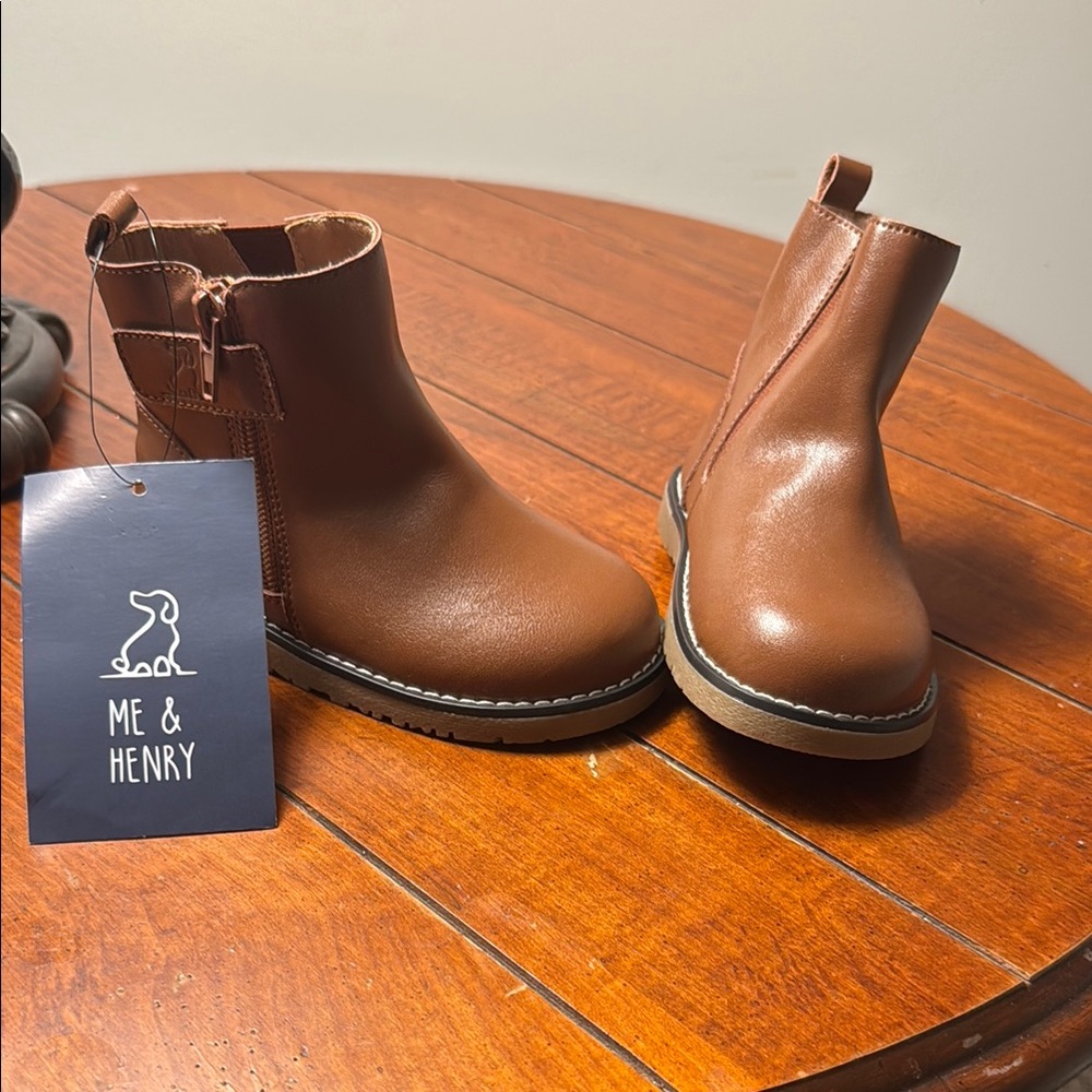 Me and Henry Brown Boots Toddler size 7.5